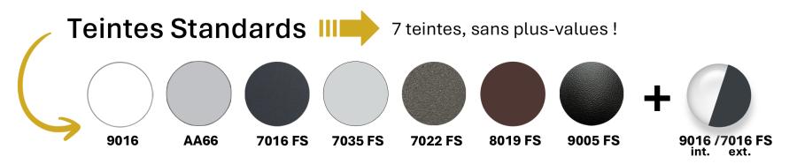 Teintes standards